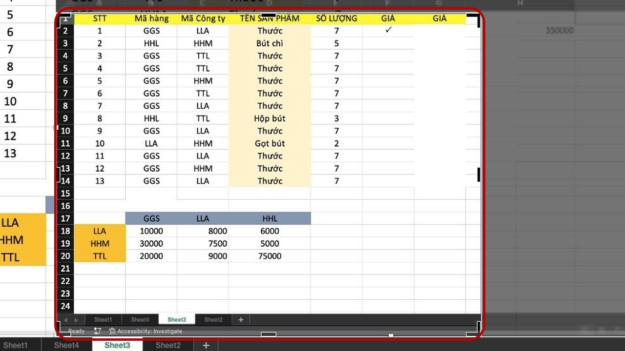  chụp ảnh màn hình trong Excel: