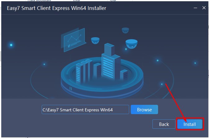 Chọn đường dẫn cài đặt Easy7 Smart Client Express