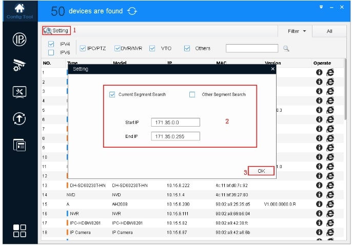 Làm quen với giao diện chính của phần mềm Config tool 