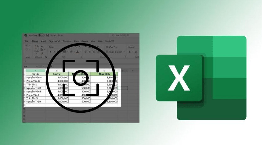 Lưu trữ thông tin Excel trực quan với 3 cách chụp ảnh màn hình đơn giản
