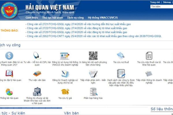 Tra HS Code bộ đàm trên website của Tổng cục hải quan