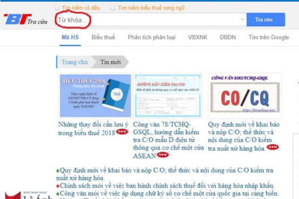 Tra HS Code bộ đàm tại bieuthue.net