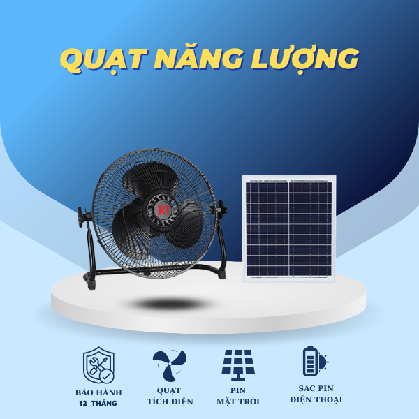 Quạt năng lượng mặt trời Jindian JD-118LL