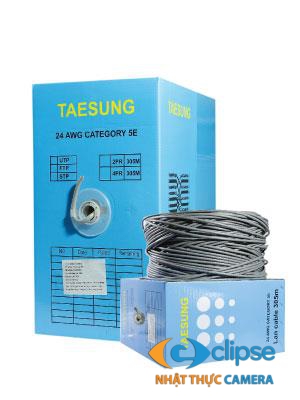 Dây mạng Taesung Cat5E UTP Hợp kim, Trắng