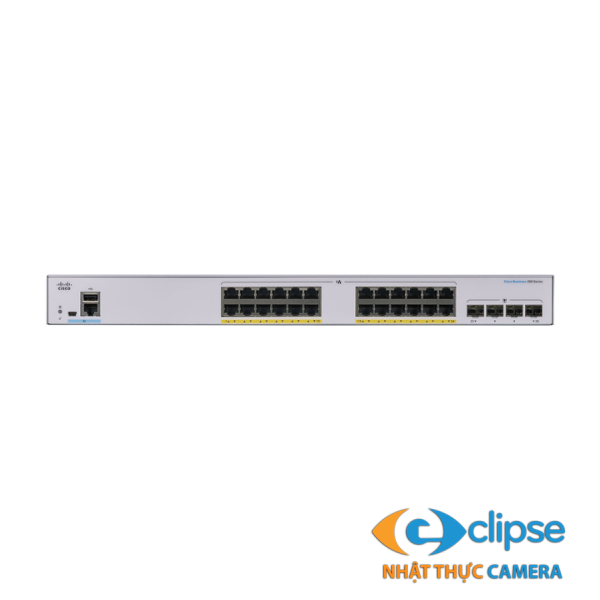 Switch PoE 24 cổng CISCO CBS250-24P-4G-EU