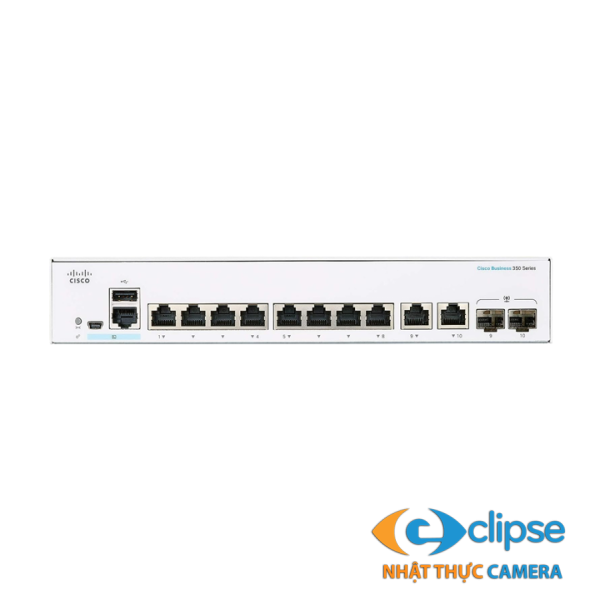 Switch PoE 8 cổng CISCO CBS350-8T-E-2G-EU