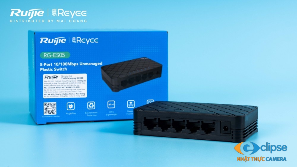 Switch mạng 5 cổng Ruijie Reyee RG-ES05