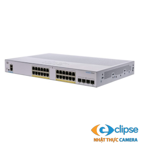 Switch PoE 24 cổng CISCO CBS350-24FP-4G-EU