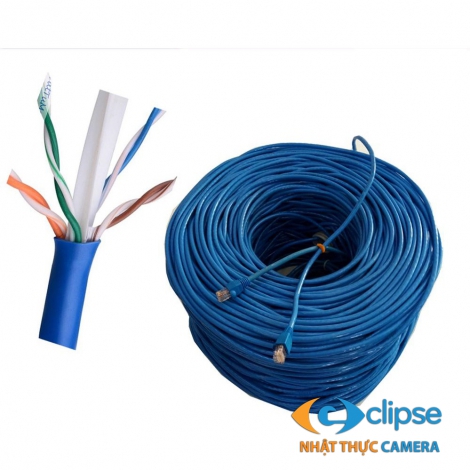 Cáp Mạng CAT 6 UTP 100% đồng nguyên chất màu xanh