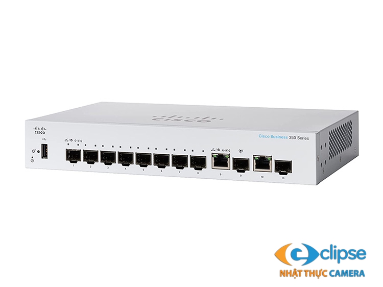 Switch PoE 8 cổng CISCO CBS350-8S-E-2G-EU