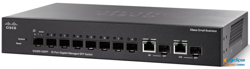 Switch PoE 8 cổng CISCO SG350-10SFP-K9-EU