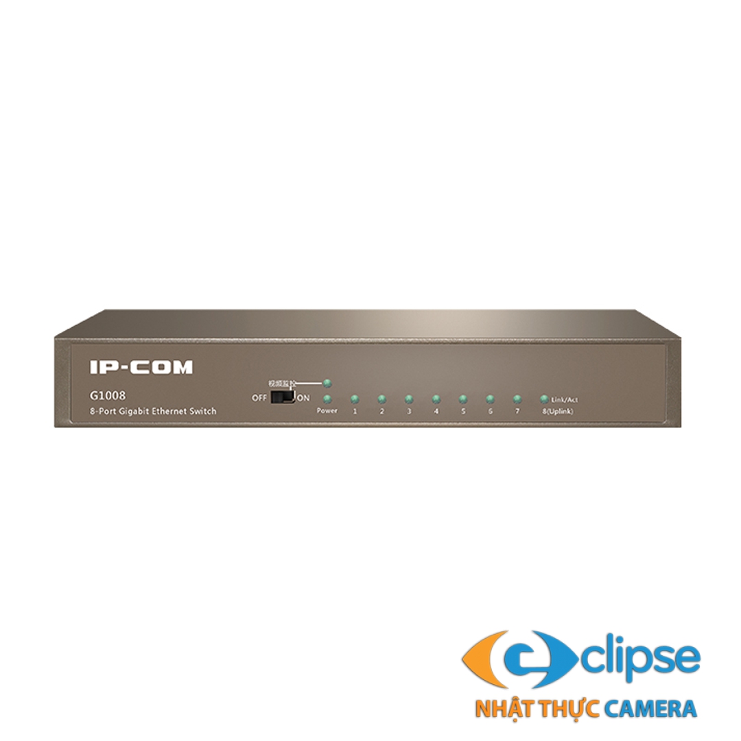 Thiết bị mạng HUB -SWITCH IPCOM UNMANAGED G1008