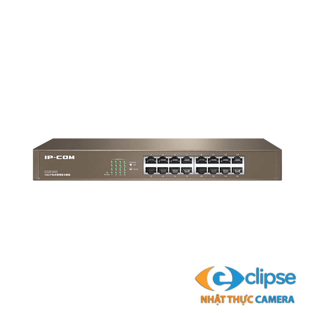 Thiết bị mạng HUB -SWITCH IPCOM UNMANAGED G1016D