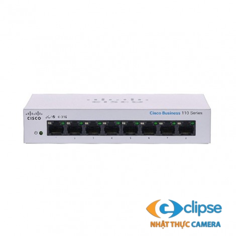 Switch PoE 8 cổng CISCO CBS110-8T-D-EU