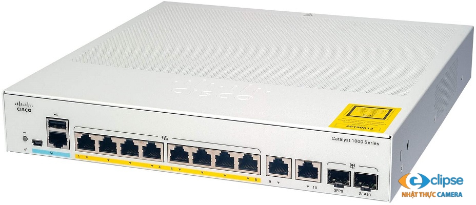 Switch PoE 8 cổng CISCO CON-SNT-C10008TE