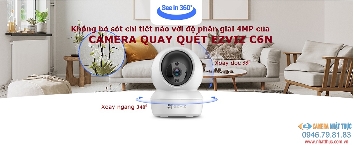 Khả năng quay quét của Ezviz C6N 4MP