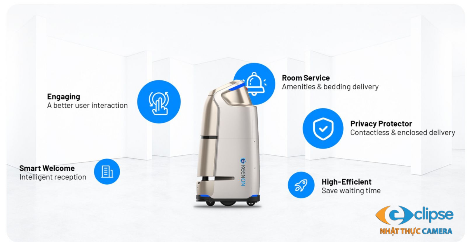 Robot Keenon W3 (Laser) | Robot chuyên phục vụ khách sạn