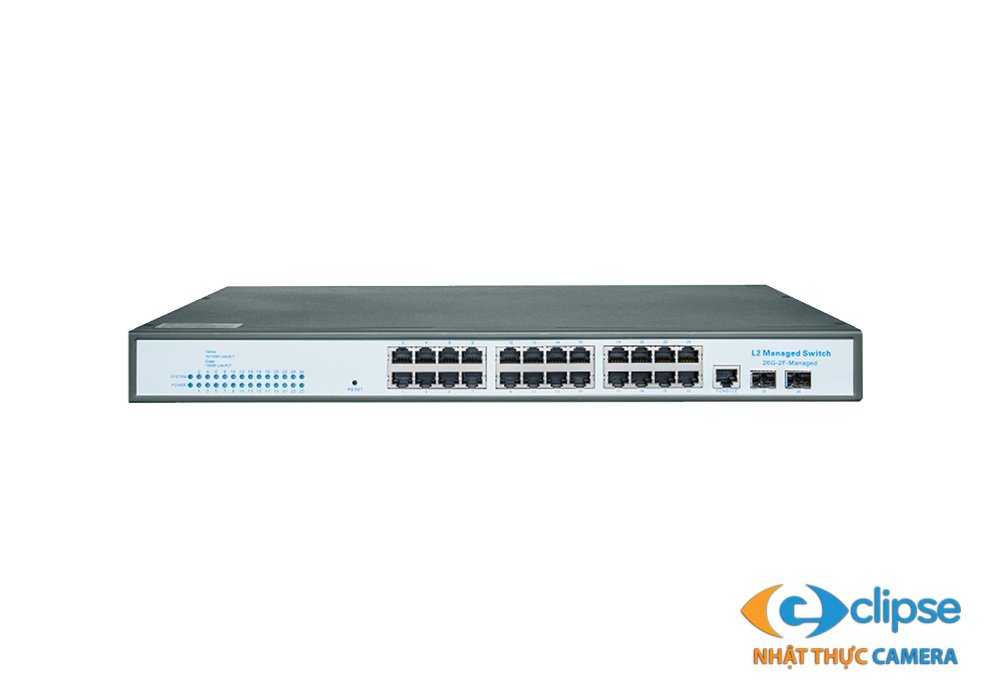 Switch PoE 24 cổng TVT SG2526