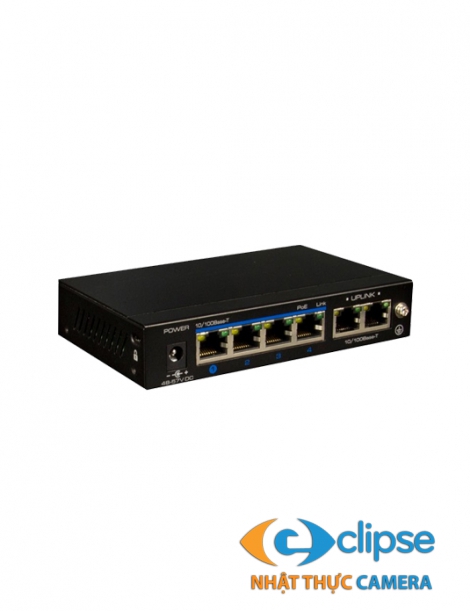 Switch PoE 4 cổng TVT SF1206TUP