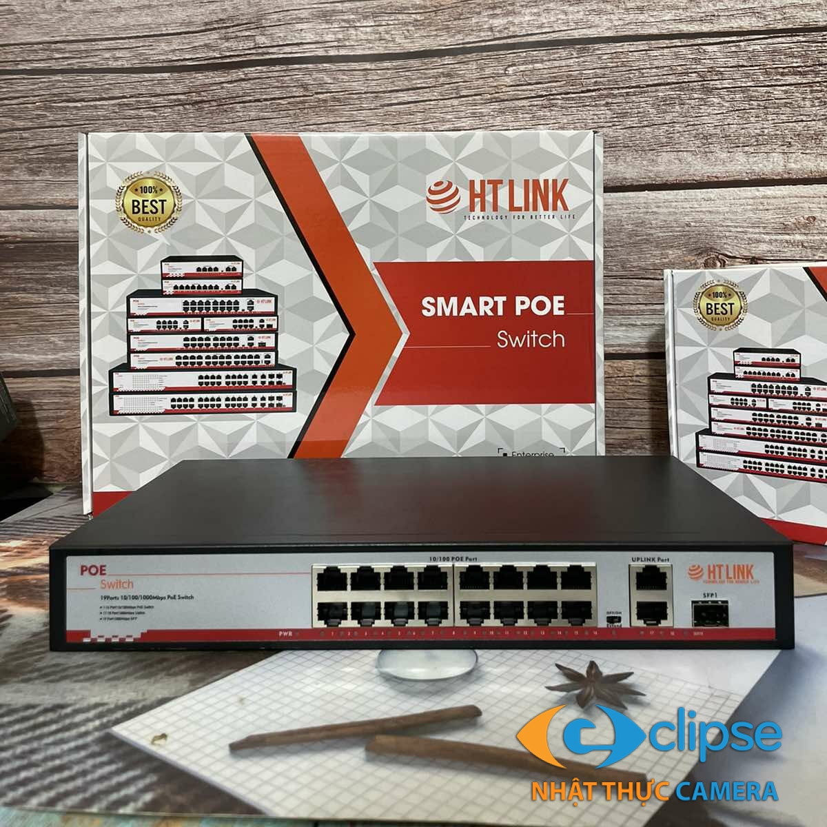 Switch POE 16 cổng Htlink HT-1621GB