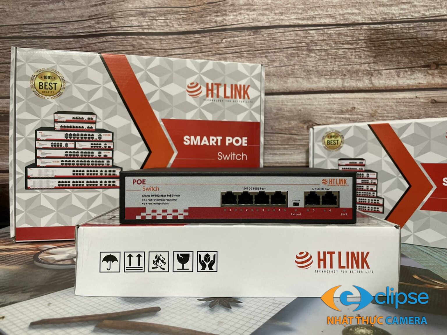 Switch POE 4 cổng Htlink HT-42FP