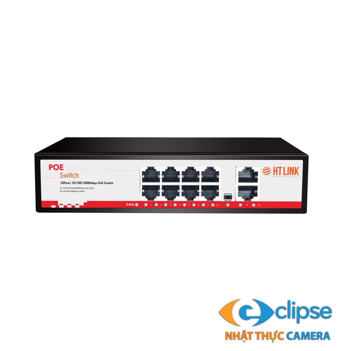 Switch POE 8 cổng Htlink HT-82GP-SFP