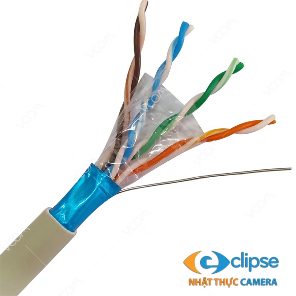 Cáp Mạng VCOM Cat5e FTP 24AWG 4PRS - PVC 305m