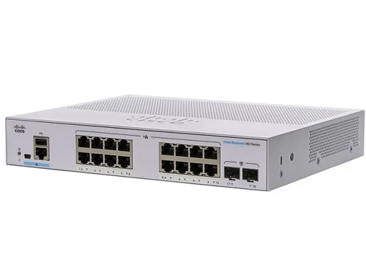 Switch PoE 8 cổng CISCO CBS350-16T-2G-EU