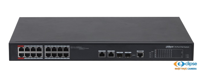 Switch POE 16 cổng dahua PFS4218-16ET-190