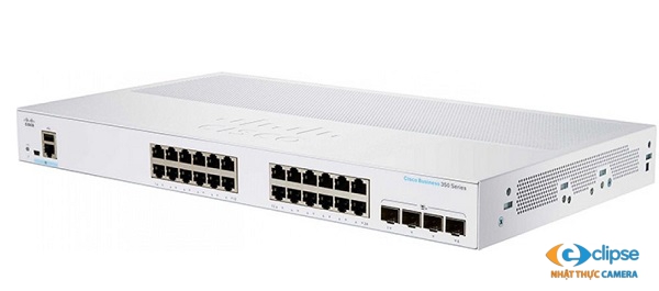 Switch PoE 24 cổng CISCO CBS350-24T-4X-EU