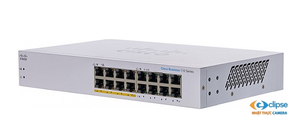 Switch PoE 16 cổng CISCO CBS110-16PP-EU