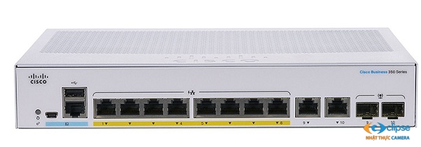 Switch PoE 8 cổng CISCO CBS350-8P-2G-EU