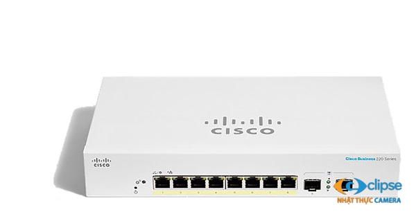 Switch PoE 8 cổng CISCO CBS220-8FP-E-2G-EU