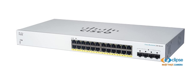 Switch PoE 24 cổng CISCO CBS220-24T-4G-EU