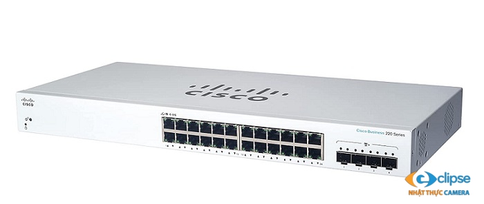 Switch PoE 24 cổng CISCO CBS220-24T-4X-EU