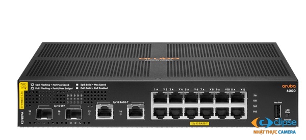 Aruba R8N89A - Thiết bị switch poe 12 cổng 139W 2SFP