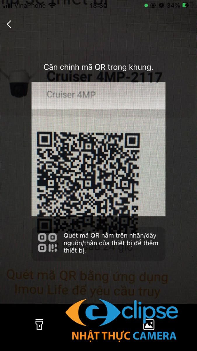 Quét mã QR camera Imou