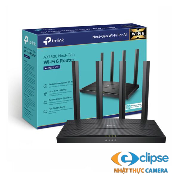 Router WiFi 6 Tplink Archer AX12- AX1500Mbps