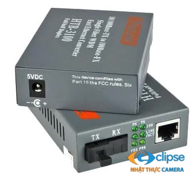 Converter quang Single Mode Netlink 100Mps 3100A (1 Sợi)