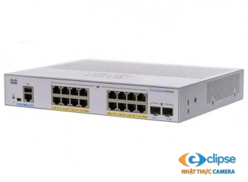 Switch PoE 16 cổng CISCO CBS350-16P-2G-EU