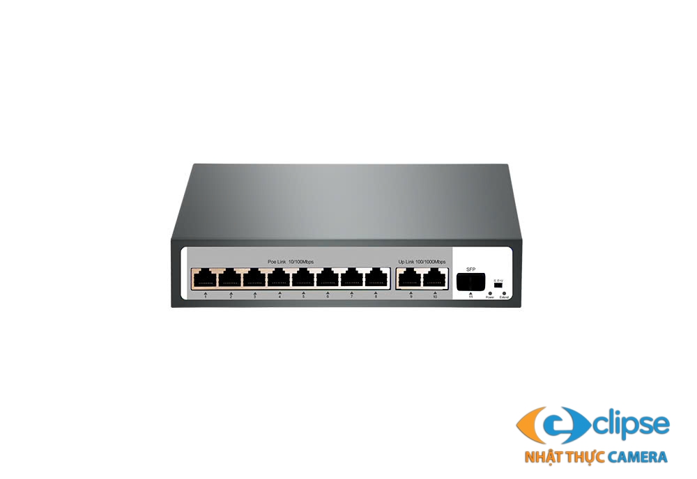 Switch PoE 8 cổng TVT SF1210TUP