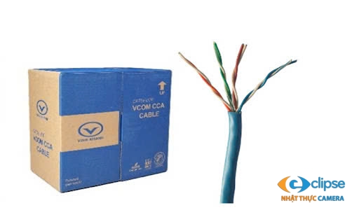 Cáp LAN CAT5E CCA UTP 24AWG 4PRS Solid - Xanh