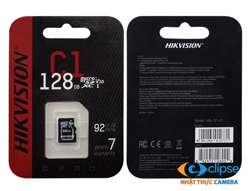 Thẻ nhớ Hikvision 128GB, MicroSD