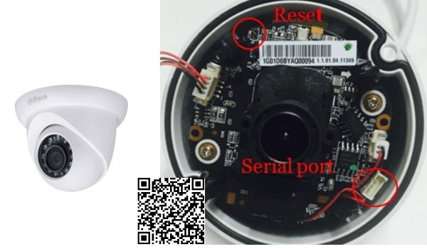 Cách Reset camera IP Dahua với nút Reset ở trong