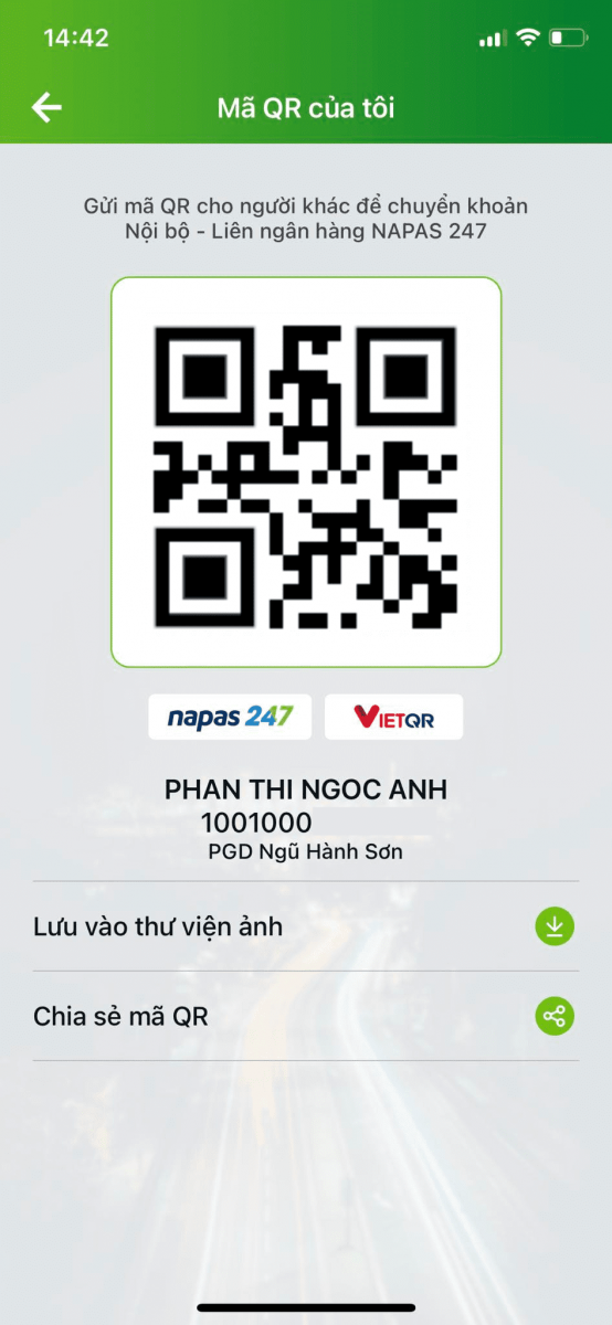 Các bước tạo mã QR code tài khoản ngân hàng Vietcombank