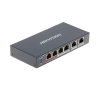 Switch Hikvision DS-3E0106P-E/M: 4-Port PoE 100Mbp