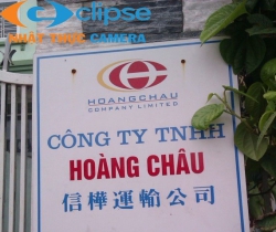 Lắp đặt camera cho Công ty TNHH Hoàng Châu!