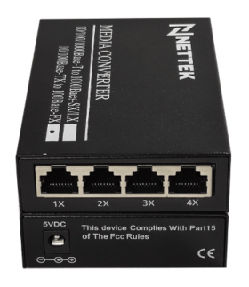 Bộ chuyển đổi quang điện NETTEK NT-1F4EM-SC20A/B