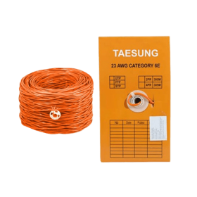 Dây mạng Taesung Cat6E UTP, Đồng dầu, Chống nhiễu, 305m/cuộn