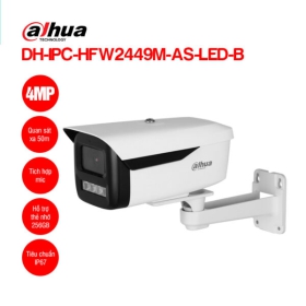 Camera IP Dahua 4MP DH-IPC-HFW2449M-AS-LED-B